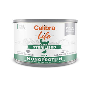 Calibra Cat Life Can Sterilised Duck 6x200g